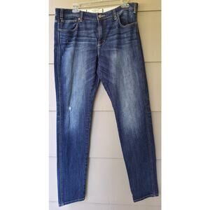 Abercrombie & Fitch Women's Blue Distressed Jeans High rise, tapered skinny 10